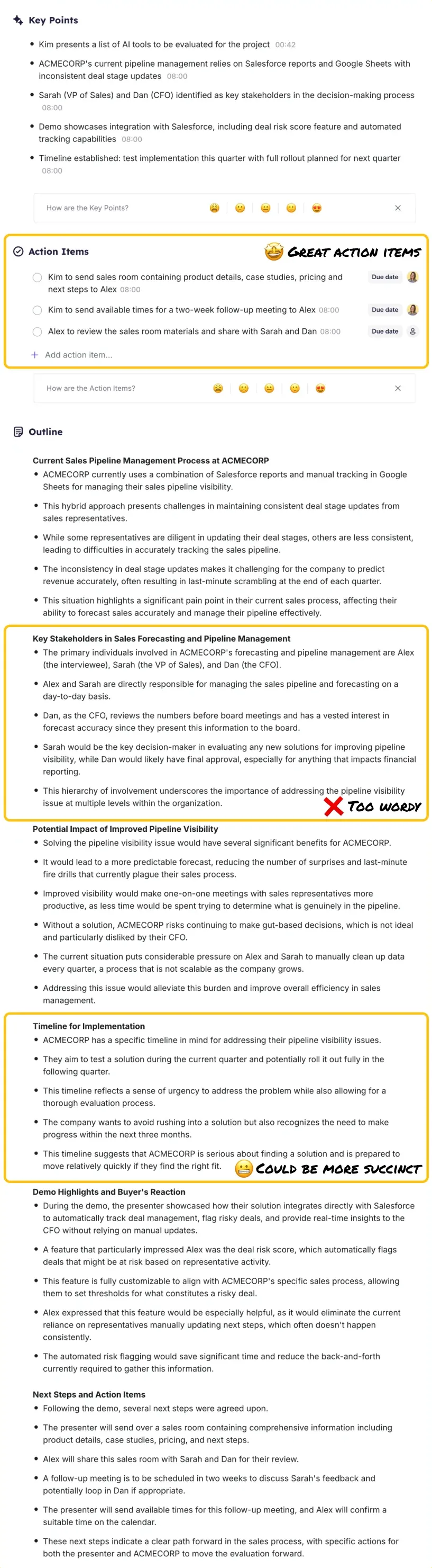 Full notes from Krisp